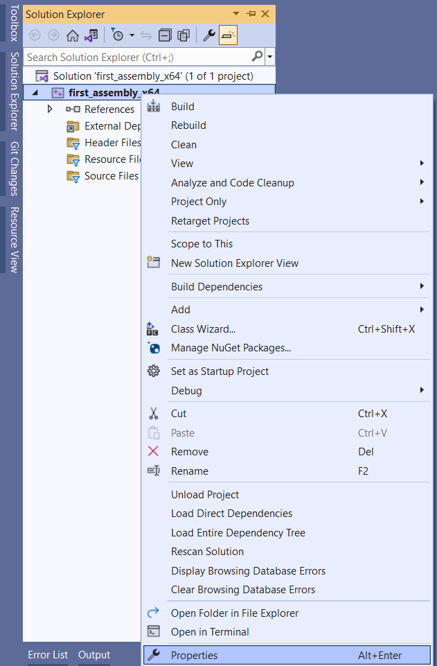 将函数入口点设为main步骤一